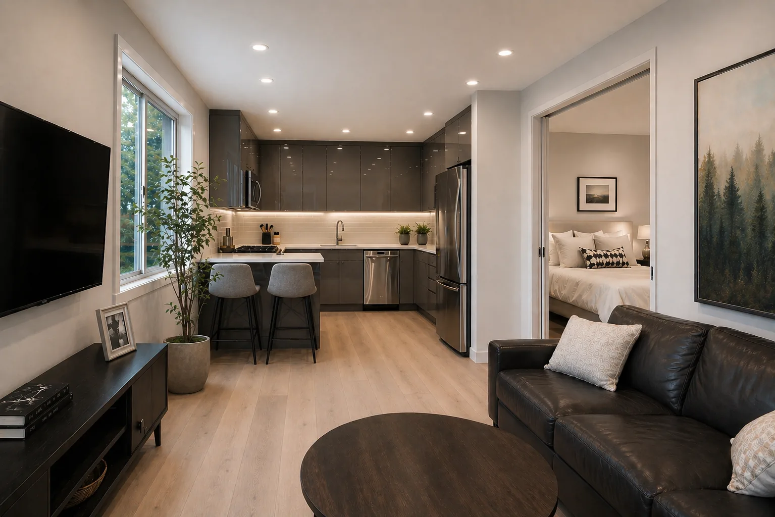 Kanata coach home, 550 sq ft secondary suite by Dream Touch Renovations